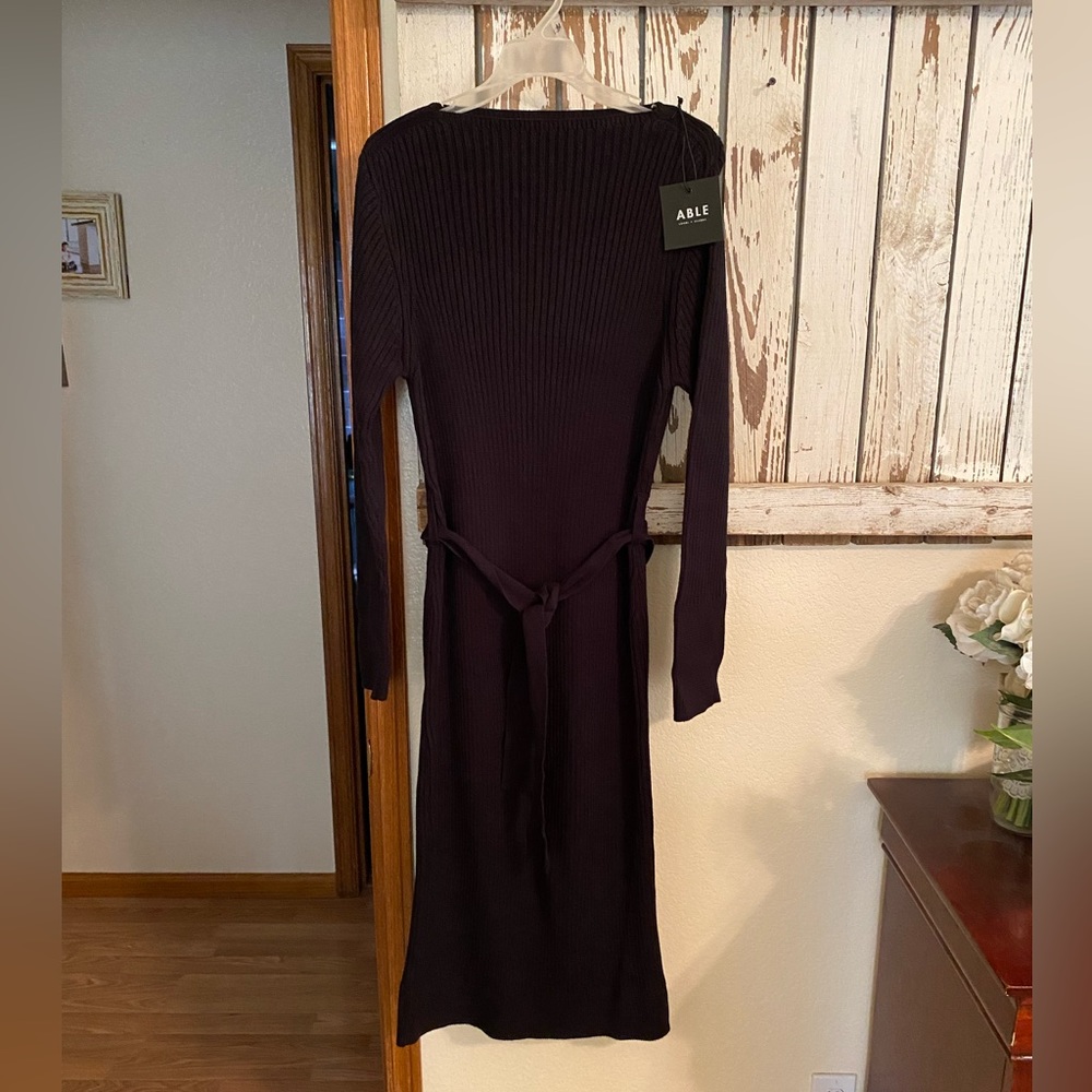 *ABLE grace belted sweater dress*